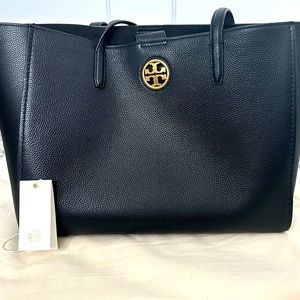 TORY BURCH Carson Pebbled Leather Tote